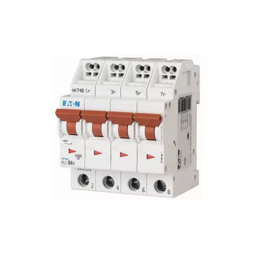 Eaton 101358 PLI-C4/4 Kismegszakító. 4P, 4A, C karakterisztika, 10kA