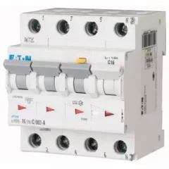   Eaton 120680 mRB4-25/3N/C/01-A Áramvédős kismegszakító (Kombi Fi-relé) 3+N, C karakterisztika, 25A, 100mA, 4,5 kA, A osztály