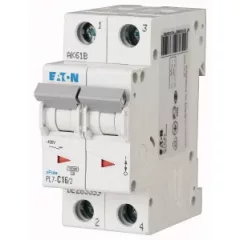   Eaton 165098 PL7-C3/2 Kismegszakító. 2P, 3A, C karakterisztika, 10kA