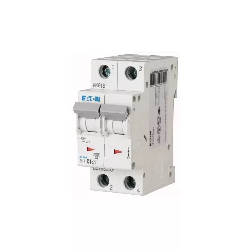 Eaton 165098 PL7-C3/2 Kismegszakító. 2P, 3A, C karakterisztika, 10kA