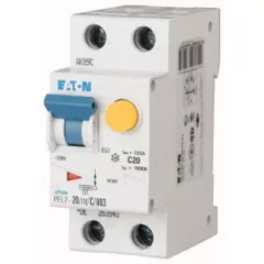   Eaton 165652 PFL7-20/1N/C/03 Áramvédős kismegszakító (Kombi Fi-relé) 1+N, C karakterisztika, 20A, 300mA, 10 kA, AC osztály