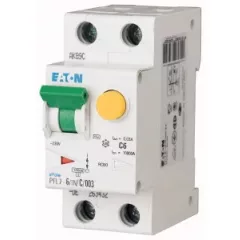   Eaton 165704 PFL7-6/1N/B/03-A Áramvédős kismegszakító (Kombi Fi-relé) 1+N, B karakterisztika, 6A, 300mA, 10 kA, A osztály