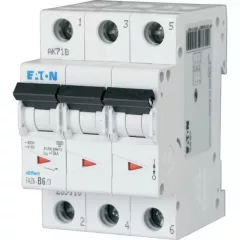   Eaton 177590 FAZ6-C0,25/3 Kismegszakító 3P 0,25A C karakterisztika 6 kA -3 modul