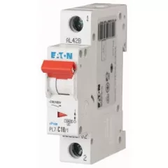   Eaton 262674 PL7-B10/1 Kismegszakító. 1P, 10A, B karakterisztika, 10kA