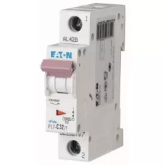   Eaton 262707 PL7-C32/1 Kismegszakító. 1P, 32A, C karakterisztika, 10kA
