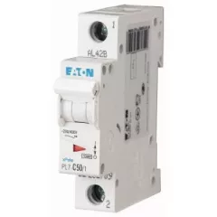  Eaton 262709 PL7-C50/1 Kismegszakító. 1P, 50A, C karakterisztika, 10kA