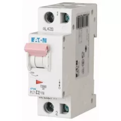   Eaton 262744 PL7-C2/1N Kismegszakító. 1P+N, 2A, C karakterisztika, 10kA