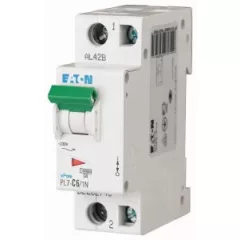   Eaton 262746 PL7-C6/1N Kismegszakító. 1P+N, 6A, C karakterisztika, 10kA