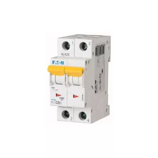 Eaton 263361 PL7-C25/2 Kismegszakító. 2P, 25A, C karakterisztika, 10kA