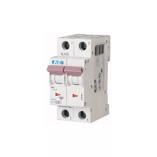 Eaton 263362 PL7-C32/2 Kismegszakító. 2P, 32A, C karakterisztika, 10kA