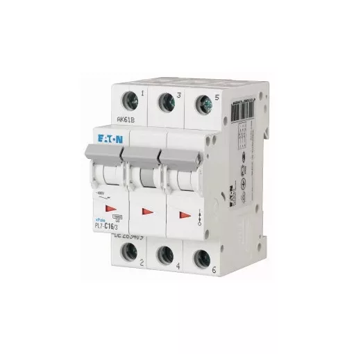 Eaton 263401 PL7-B63/3 Kismegszakító. 3P, 63A, B karakterisztika, 10kA