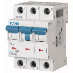   Eaton 263410 PL7-C20/3 Kismegszakító. 3P, 20A, C karakterisztika, 10kA
