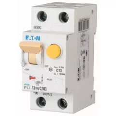   Eaton 263518 PFL7-13/1N/B/003 Áramvédős kismegszakító (Kombi Fi-relé) 1+N, B karakterisztika, 13A, 30mA, 10 kA, AC osztály