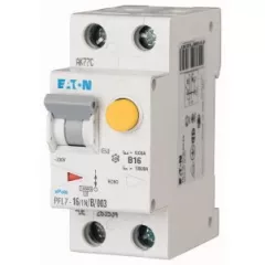   Eaton 263534 PFL7-16/1N/B/003 Áramvédős kismegszakító (Kombi Fi-relé) 1+N, B karakterisztika, 16A, 30mA, 10 kA, AC osztály