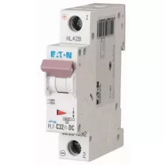   Eaton 264892 PL7-C32/1-DC Kismegszakító. 1P, 32A, C karakterisztika, 10kA