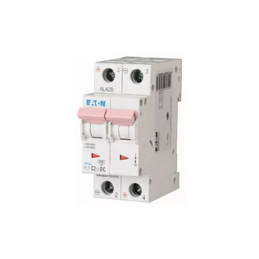 Eaton 264896 PL7-C2/2-DC Kismegszakító. 2P, 2A, C karakterisztika, 10kA