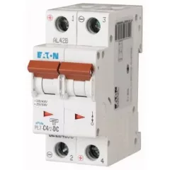   Eaton 264898 PL7-C4/2-DC Kismegszakító. 2P, 4A, C karakterisztika, 10kA