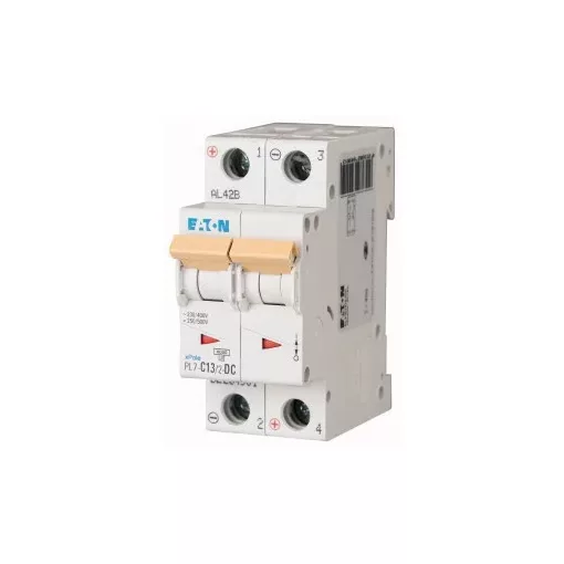 Eaton 264901 PL7-C13/2-DC Kismegszakító. 2P, 13A, C karakterisztika, 10kA