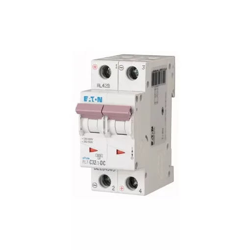 Eaton 264905 PL7-C32/2-DC Kismegszakító. 2P, 32A, C karakterisztika, 10kA
