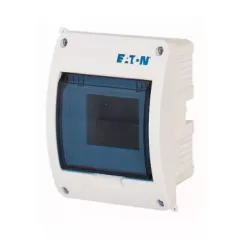   Eaton 280352 BC-U-1/5-ECO, műanyag kiselosztó 5 modul, 1 sor, átlátszó ajtóval IP40 süllyesztett