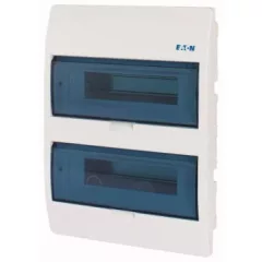   Eaton 280356 BC-U-2/24-ECO, műanyag kiselosztó 24 modul, 2 sor, átlátszó ajtóval IP40 süllyesztett