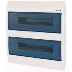   Eaton 280357 BC-U-2/36-ECO, műanyag kiselosztó 36 modul, 2 sor, átlátszó ajtóval IP40 süllyesztett