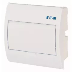   Eaton 281697 BC-U-1/8-TW-ECO, műanyag kiselosztó 8 modul, 1 sor, teli ajtóval IP40 süllyesztett