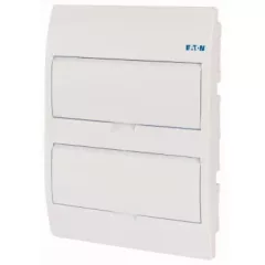   Eaton 281710 BC-U-2/24-TW-ECO, műanyag kiselosztó 24 modul, 2 sor, teli ajtóval IP40 süllyesztett