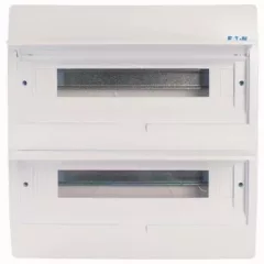   Eaton 281711 BC-U-2/36-TW-ECO, műanyag kiselosztó 36 modul, 2 sor, teli ajtóval IP40 süllyesztett