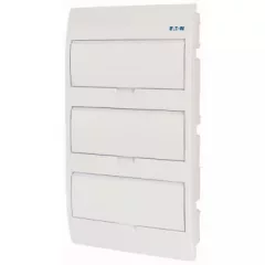   Eaton 284643 BC-U-3/36-TW-ECO, műanyag kiselosztó 36 modul, 3 sor, teli ajtóval IP40 süllyesztett