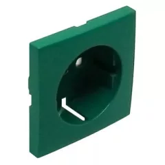   Efapel Logus90 90632 TVD fedlap dugaljakhoz zöld, gyermekvédelemmel (Efapel 90632 T VD)