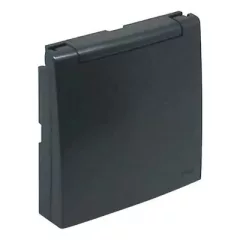   Efapel Logus90 90634 TIS fedlap dugaljakhoz szürke, IP44, gyermekvédelemmel (Efapel 90634 T IS)