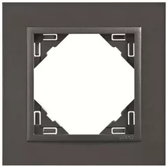   Efapel Logus90 90910 TSS 1-es keret szürke / szürke ANIMATO (Efapel 90910 T SS)
