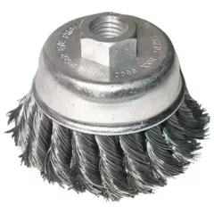   EXTOL CRAFT 17009 drótcsiszoló fazékkefe  sodort szálú ; sarokcsiszolóhoz, M14×2 két soros, 80mm, max. 12500 ford/perc ( 17009 )
