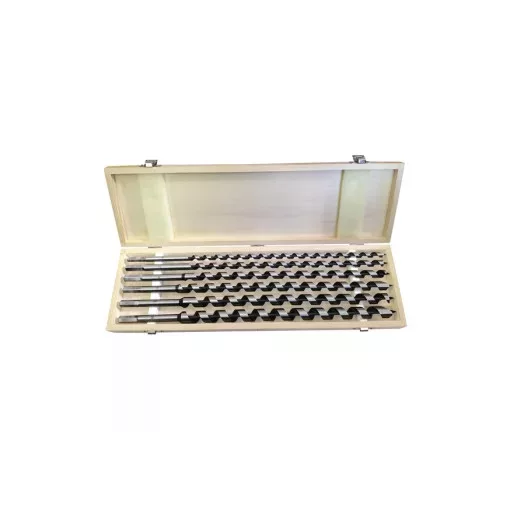 EXTOL PREMIUM 8801292 fafúró klt. 6 db, 10-12-14-16-18-20×460mm, csavaros heggyel, hatszög befogás; fa dobozban ( 8801292 )
