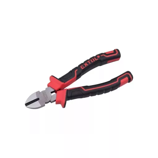 EXTOL PREMIUM 8813186 oldalcsípő fogó, 160mm, duál  vörös/fekete, TPR nyél, akasztós szerszámtartó ( 8813186 )