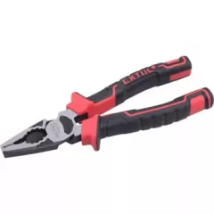   EXTOL PREMIUM 8813192 kombinált fogó, 180mm, duál vörös/fekete TPR nyél, 20% extra erőkifejtés, akasztós szerszámtartó ( 8813192 )