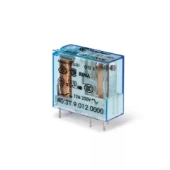   Finder 40.31.7.012.0000 miniatűr print/dugaszolható relé 1 váltóérintkező (CO) AgNi, 12V DC-érzékeny vezerlőfeszültség, 10A folytonos áram, 3,5mm lábkiosztás - alapkivitel