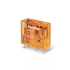   Finder 40.51.8.230.0301 miniatűr print/dugaszolható relé 1 záróérintkező (NO) AgNi, 230V AC (50/60 Hz) vezerlőfeszültség, 10A folytonos áram, 5mm lábkiosztás - bemártó tisztításra alkalmas (RT III)