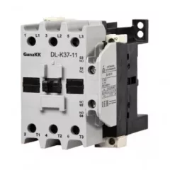   GANZ KK DL-K37-11 3 pólusú mágneskapcsoló, 1 db beépített záró és 1 db beépített nyitó segédérintkezővel, 24V, 37kW (AC-3 400V), 81×106×116mm ( GANZ 200-4513-010-DL )