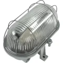   GAO Hajólámpa, ovális fémrácsos 60W szürke + 7W LED fényforrás IP44 ( 0090160410 )
