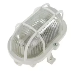   GAO Hajólámpa, ovális, műanyagráccsal 60W, IP44 fehér R ( 0590046555 )