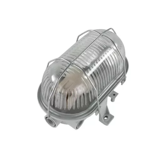 GAO Hajólámpa, ovális, fémrácsos 60W, IP44 szürke ( 0590120555 )
