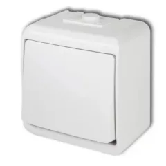   GAO Aquastar 1 pólusú kapcsoló jelzőfényes, IP54, fehér ( 22281 )