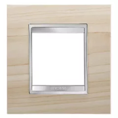   Gewiss Chorus Lux International GW16222LA Egyes keret (2 modul) juhar - Fa hatású Technopolimer (Gewiss GW16222LA)