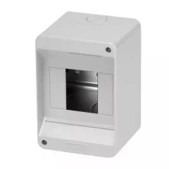   Gewiss GW40023 műanyag kiselosztó 4 modul, 1 sor, ajtó nélkül, IP40, falon kívüli - 130x90x85 mm (Gewiss GW40023)