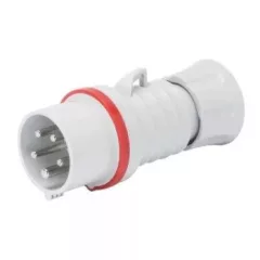   Gewiss GW60008H ipari csatlakozó lengő dugvilla egyenes 4P (3P+F) 16A IP44, 380-415V 50/60 Hz, csavaros csatlakozás