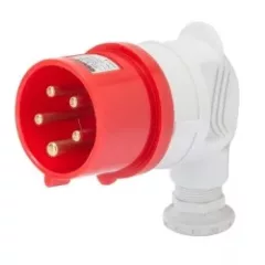   Gewiss GW60090 ipari csatlakozó lengő dugvilla 90° 5P (3P+N+F) 16A IP44, 380-415V 50/60 Hz, csavaros csatlakozás