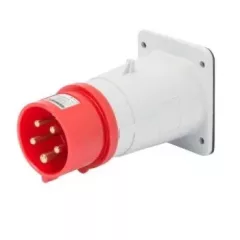   Gewiss GW60209 ipari csatlakozó beépíthető dugvilla egyenes 5P (3P+N+F) 16A IP44, 380-415V 50/60 Hz, csavaros csatlakozás