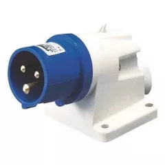   Gewiss GW60404 ipari csatlakozó rögzíthető dugvilla 90° 3P (2P+F) 16A IP44, 200-250V 50/60 Hz, csavaros csatlakozás